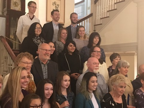 Sally Halela and other Gov Service Award winners 2018